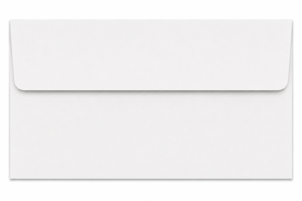 Strathmore® Premium Ultimate White Wove, 70 lb. Text, #10 (4.125" x 9.5") Square Flap Envelope, Box of 250 Sheets