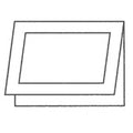 Cougar® Opaque Panel Foldover Cards, White Smooth, 65 lb. Cover, #6-Bar, 6.25" x 9.25", Box of 250 Panel Folder Cards