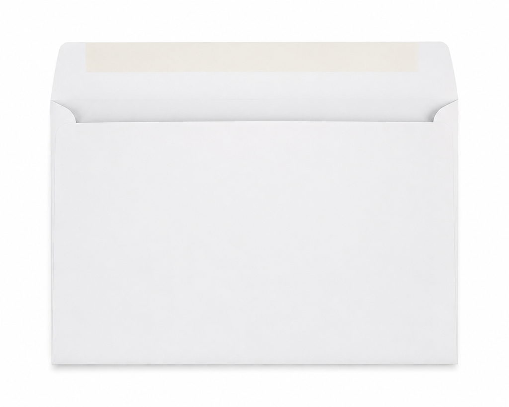 Printmaster® White Wove, 28 lb., Booklet Envelope, 7.5" x 10.5", OSSS, Box of 500