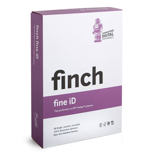 Finch Fine ID® Digital Bright White Ultra Smooth 80 lb. Text 12" x 18", Carton of 1,000 Sheets
