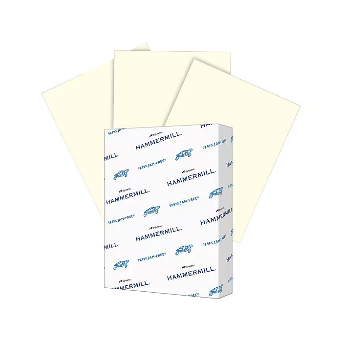 Hammermill® Colors Cream Smooth, 24 lb. Text, 11" x 17", Pack of 500 Sheets