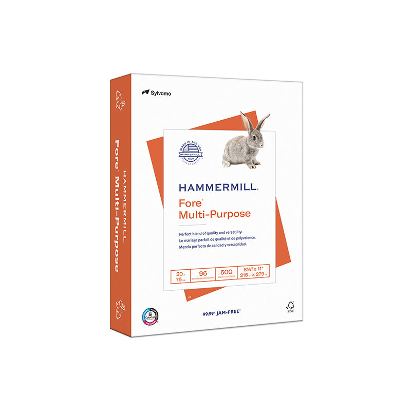 Hammermill® Fore MP Buff Smooth, 20 lb., 8.5" x 11", Pack of 500 Sheets (HAM103325)