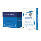 Hammermill® Great White 30% Recycled White Smooth, 20 lb., 8.5" x 11", 3-Hole-Punched, Case of 5,000 Sheets
