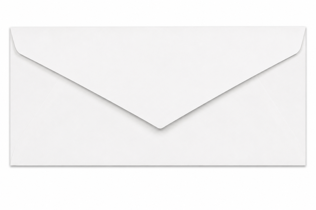 Strathmore® Writing Natural White Laid, 24 lb., Monarch (#7 3/4, 3.875" x 7.5") Envelope, Box of 500 Sheets