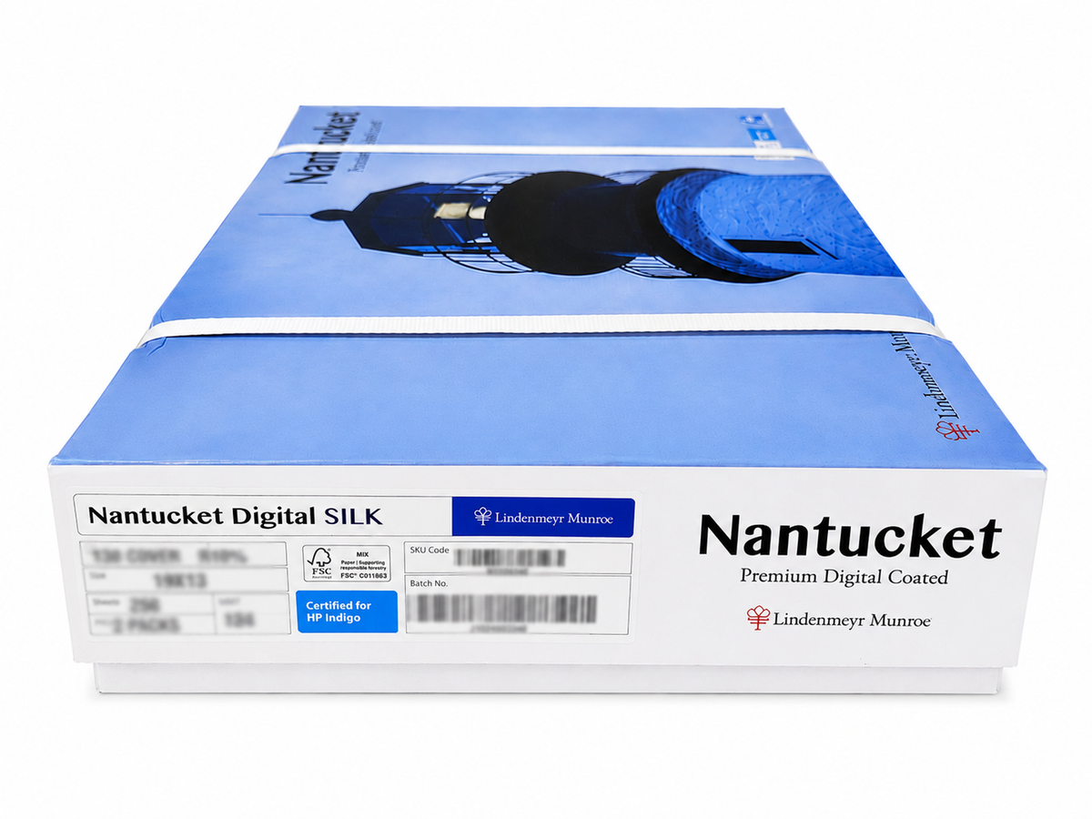 Nantucket® Digital White Silk, 80 lb. Cover, 18" x 12", Pack of 500 Sheets